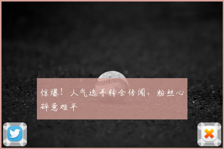 惊爆!人气选手转会传闻,粉丝心碎意难平